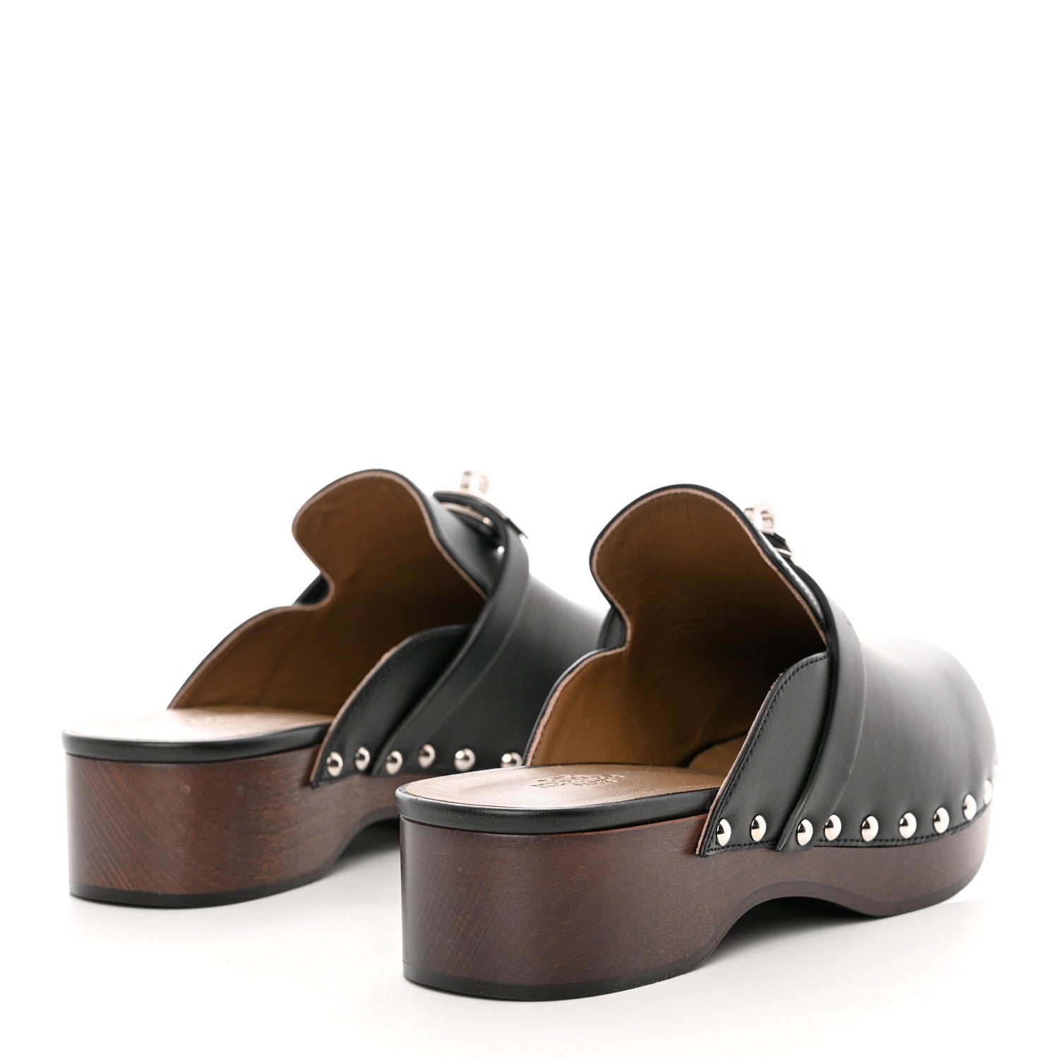 Hermes Calfskin Carlotta Mules 36 Black 4 of 10