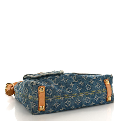 Louis Vuitton Monogram Denim Baggy PM Blue 4 of 9