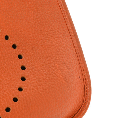 Hermes Taurillon Clemence Evelyne III GM Orange 11 of 15