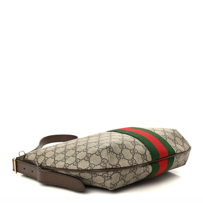 Gucci GG Supreme Monogram Web Small Ophidia Half Moon Hobo Brown 4 of 13