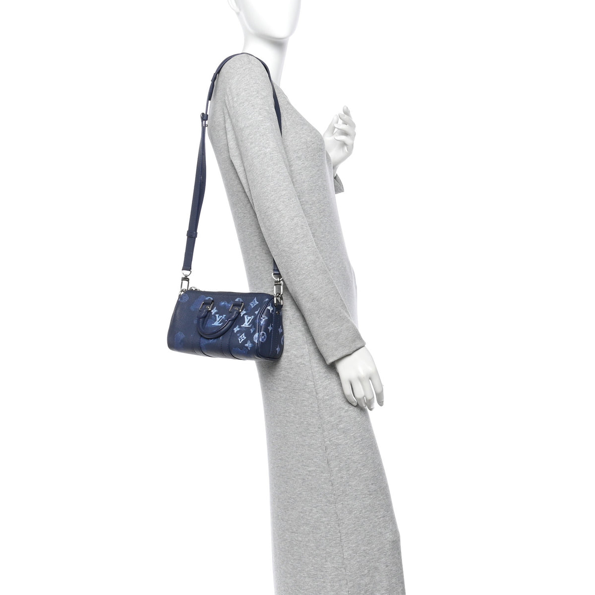 Monogram Ink Watercolor Keepall XS Blue