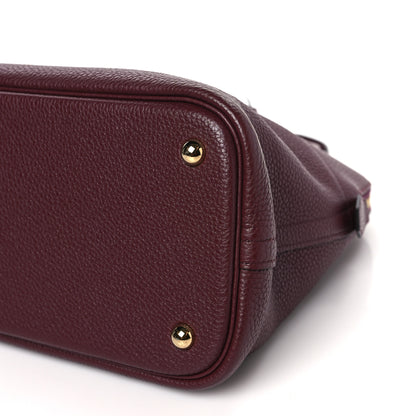 Hermes Taurillon Clemence Bolide 35 Bordeaux 9 of 9