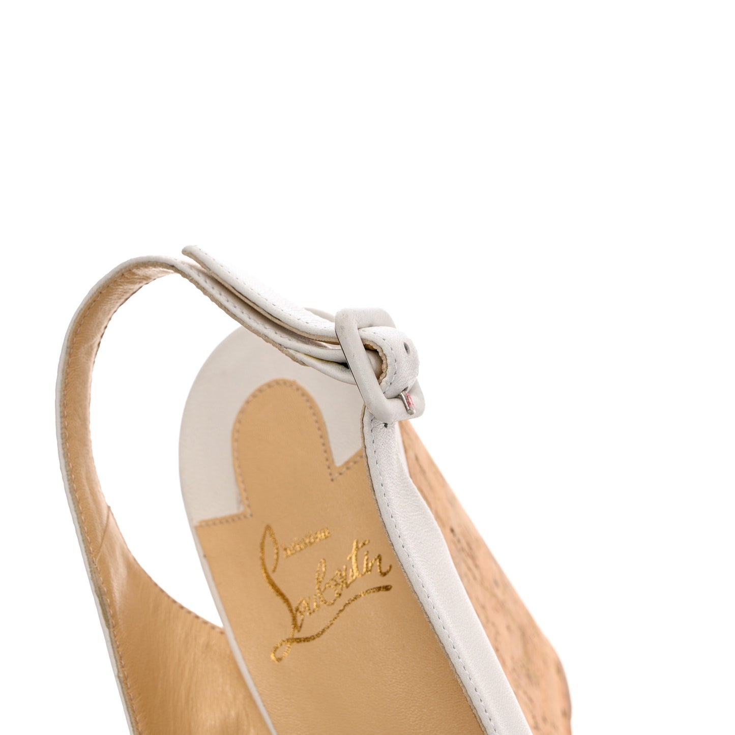 Nappa Cork Reine De Liege 120 Wedges 39 White Natural