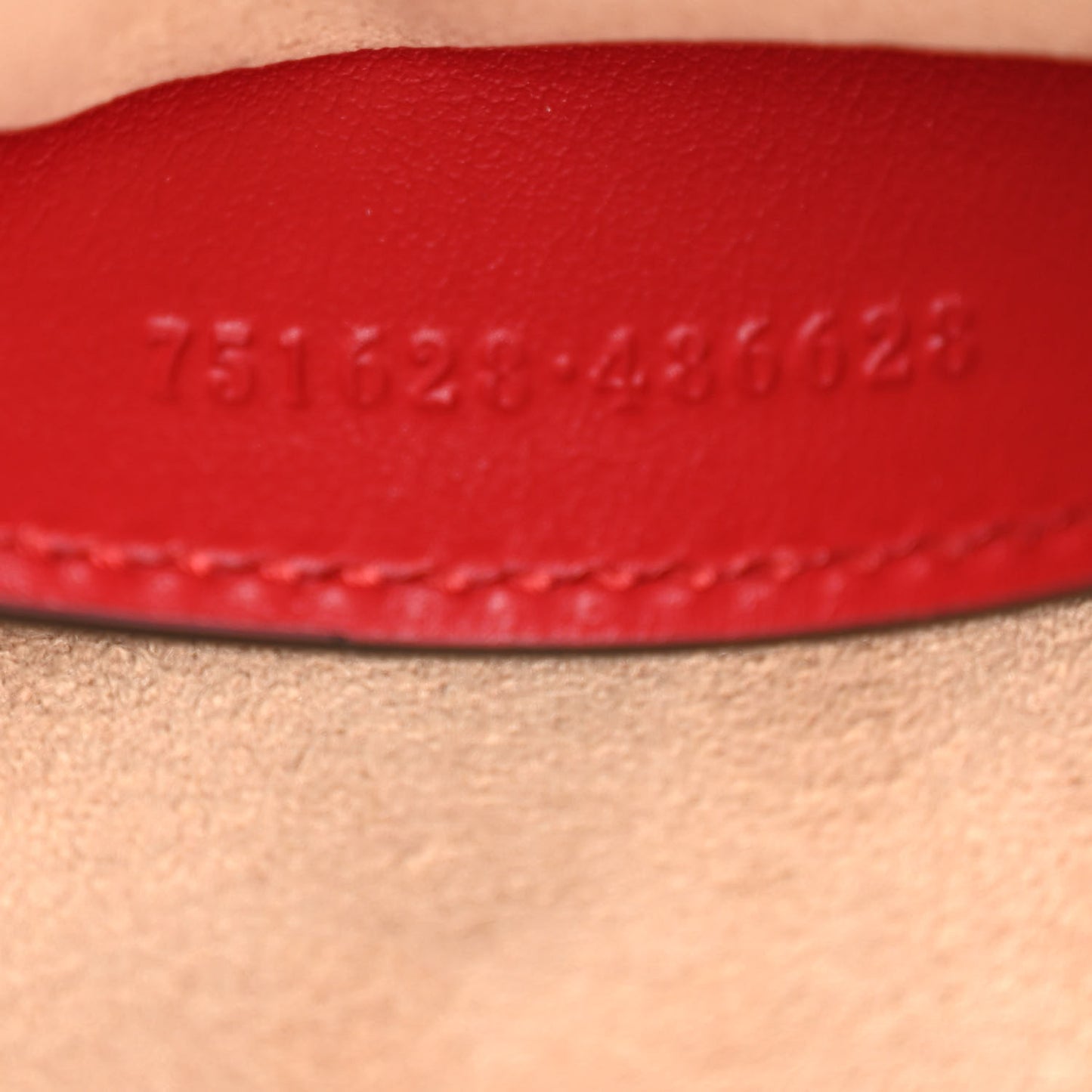 Calfskin Matelasse Diagonal Mini Interlocking G Heart Shoulder Bag Hibiscus Red