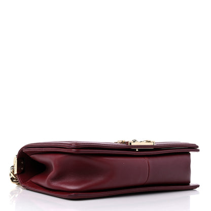 Chanel Lambskin Quilted Medium Boy Flap Dark Red 4 of 16