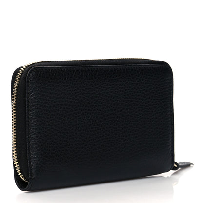Gucci Dollar Calfskin Medium Swing Zip Around Wallet Black 3 of 7