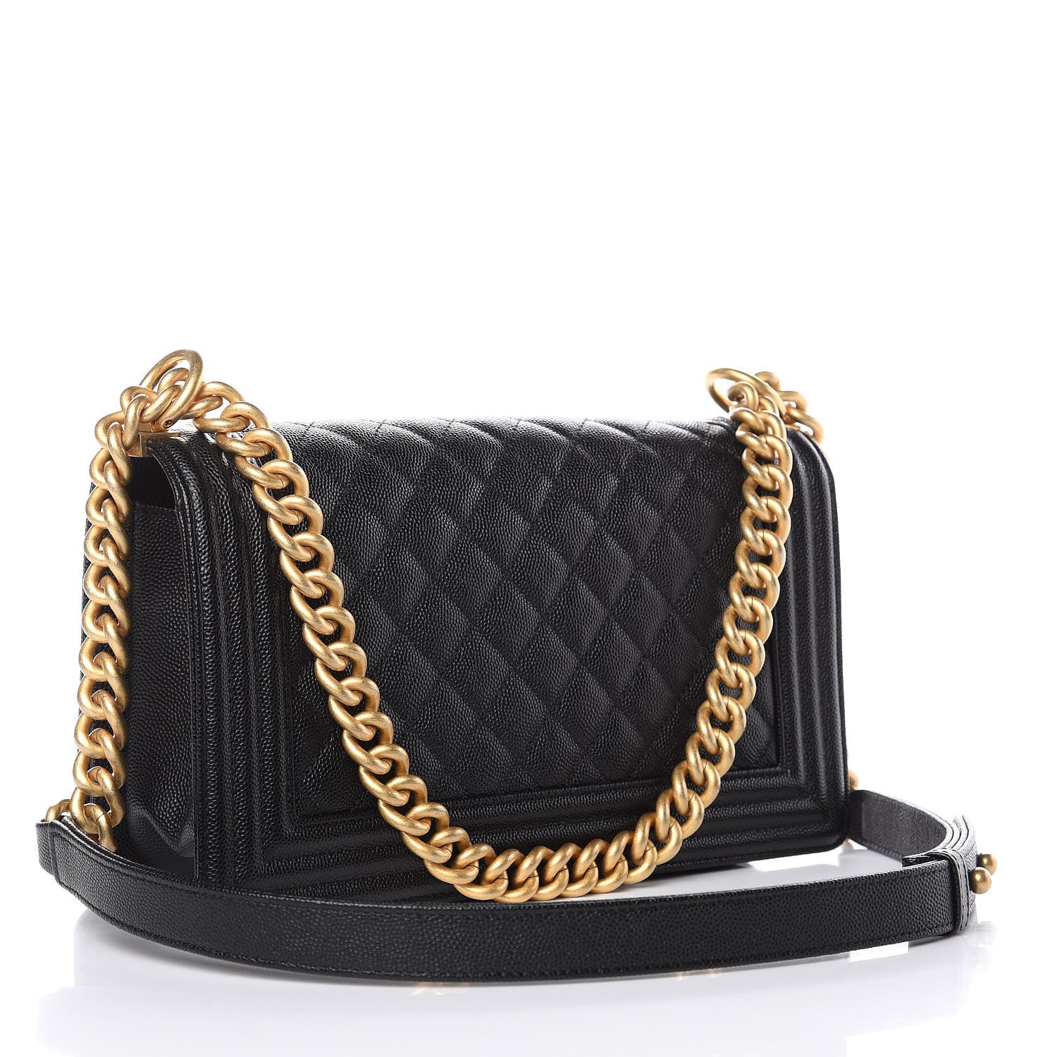 Chanel Caviar Quilted Medium Boy Flap Black 3 of 9