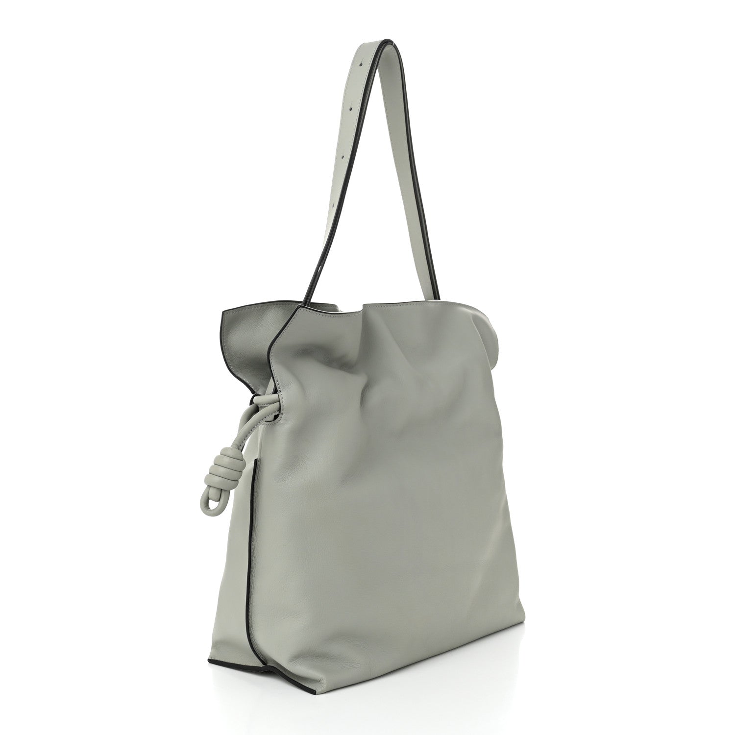 Loewe Calfskin Large Flamenco Knot Bag Grey 3 of 9