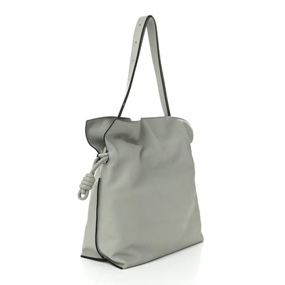 Loewe Calfskin Large Flamenco Knot Bag Grey 3 of 9