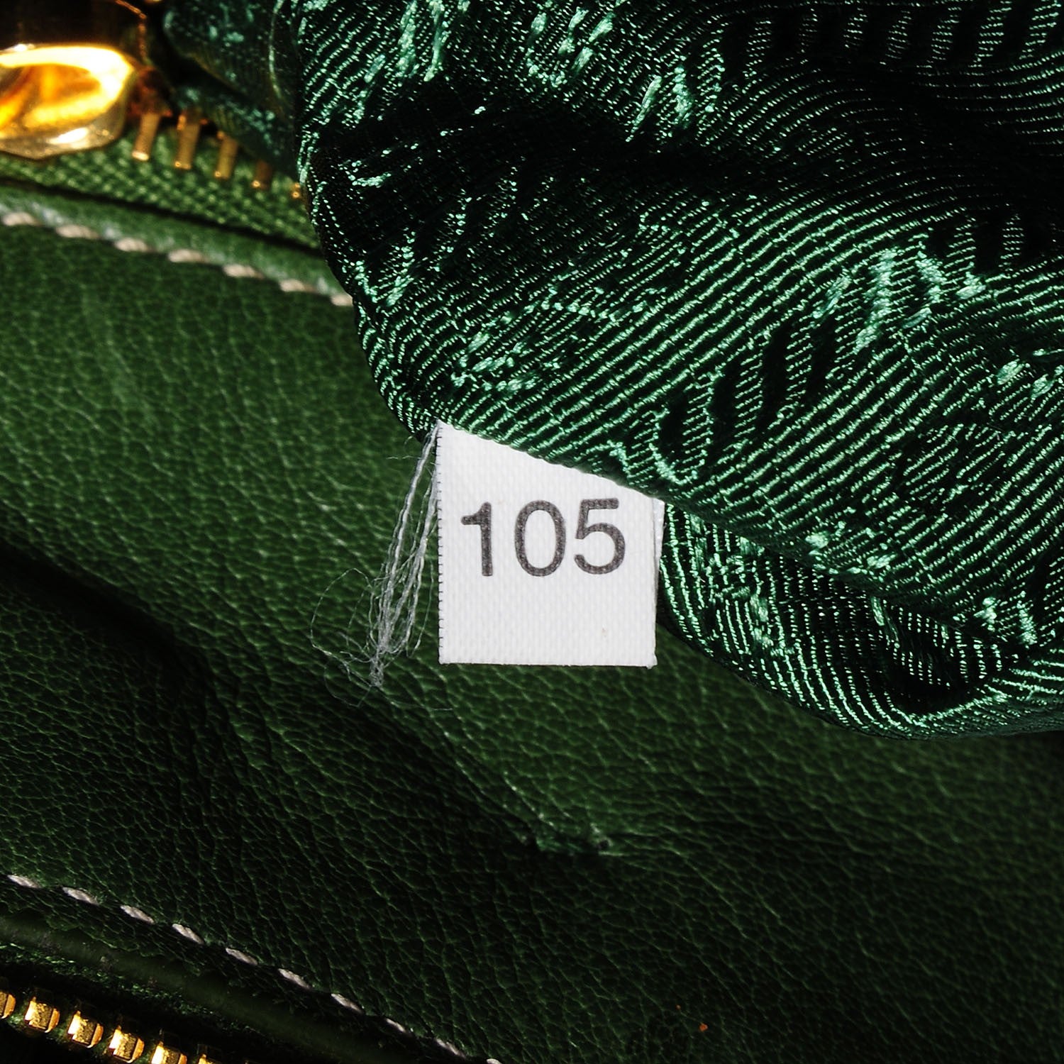 Prada Tessuto Nylon Gaufre Shopping Satchel Green 7 of 8