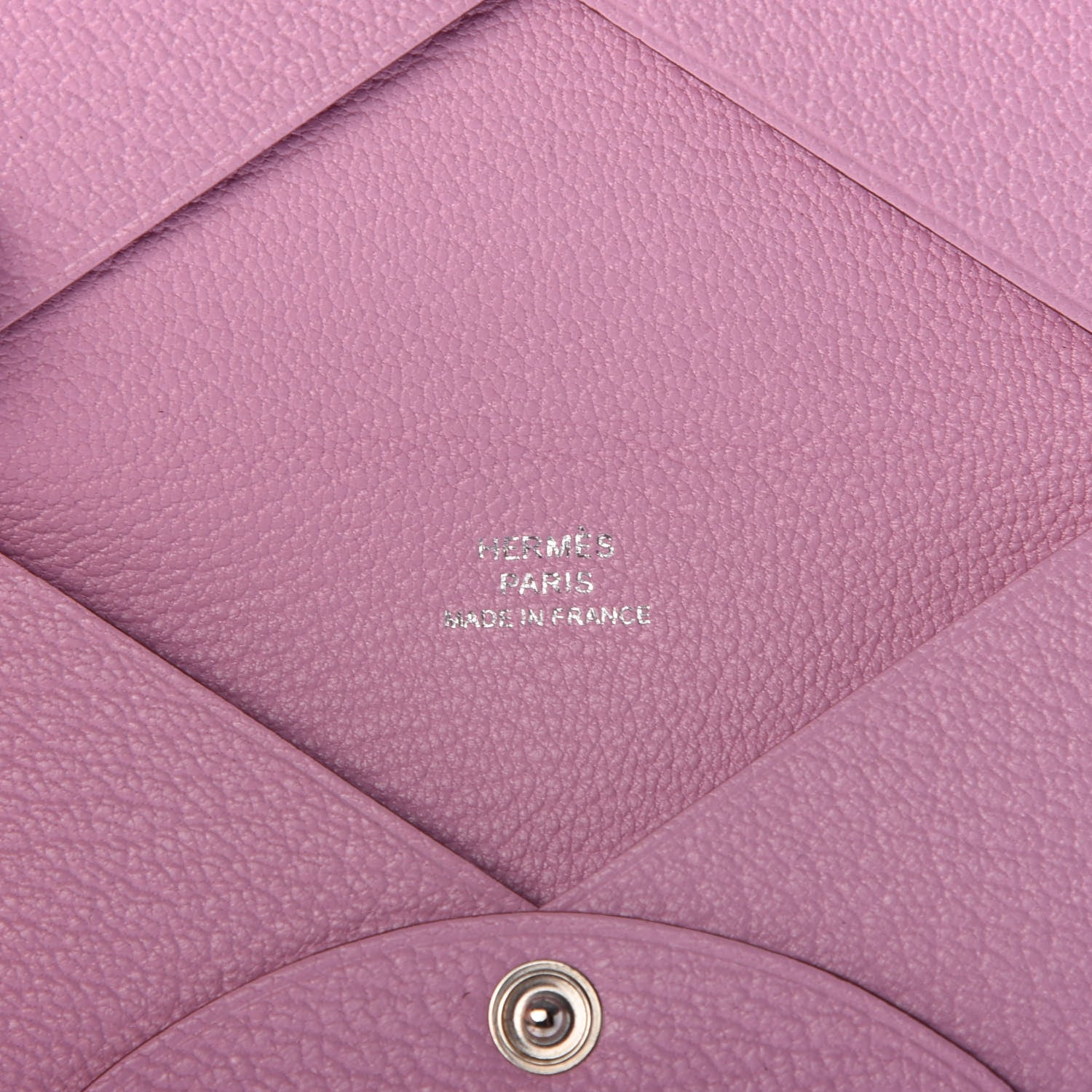 Hermes Chevre Mysore Calvi Card Case Mauve Sylvestre 6 of 7