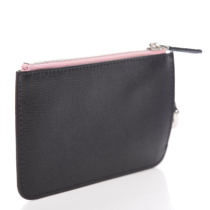 Fendi Vitello Elite Century Hypnoteyes Studded Coin Pouch Key Case Bubblegum Multicolor 3 of 8