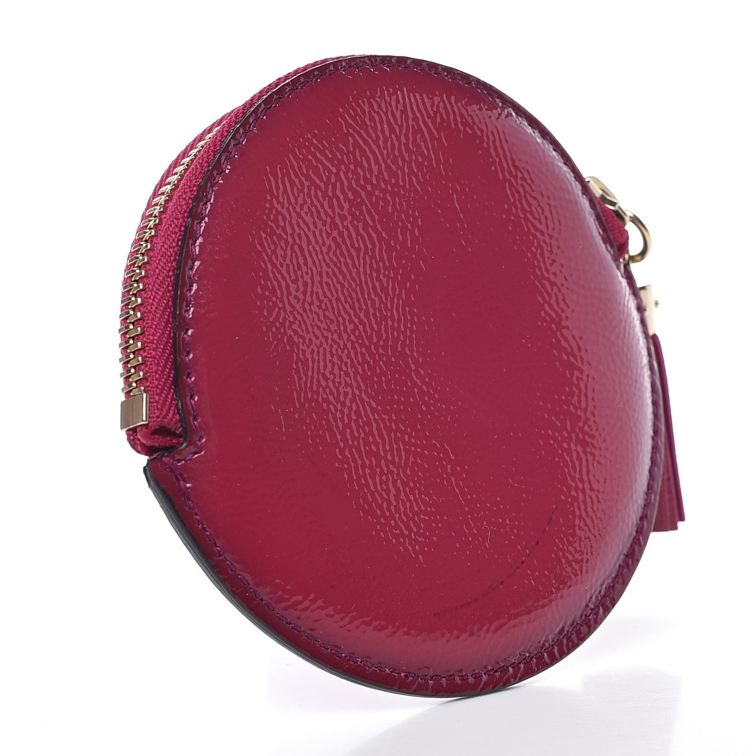 Gucci Patent Soho Round Coin Purse Bright Bougainvillea 3 of 10