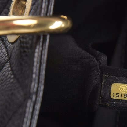 Chanel Caviar Quilted Grand Shopping Tote GST Black 9 of 10