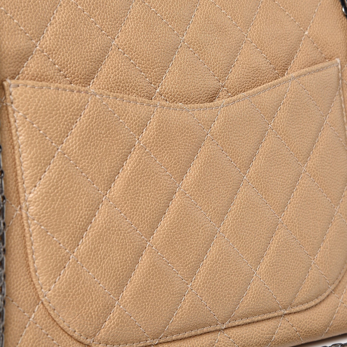 Caviar Quilted 2.55 Reissue 227 Flap Beige