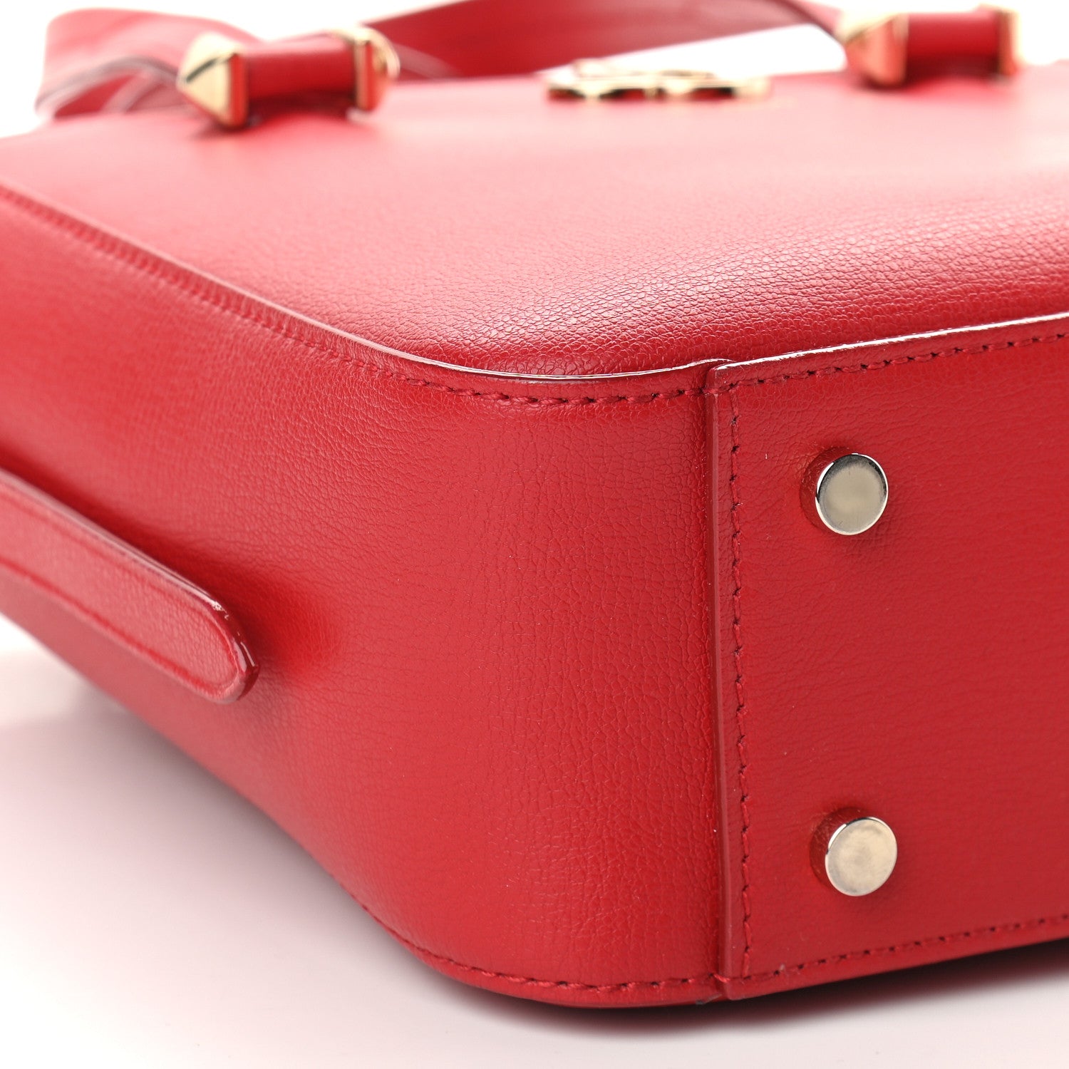 Jimmy Choo Grainy Calfskin JC Tote Royal Red 7 of 8