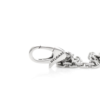 Bulgari 18K White Gold Diamond Serpenti Viper Pave Pendant Necklace 4 of 8