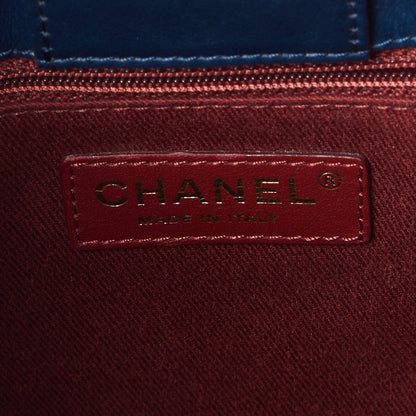 Chanel Denim Calfskin Quilted Tote Blue 7 of 8