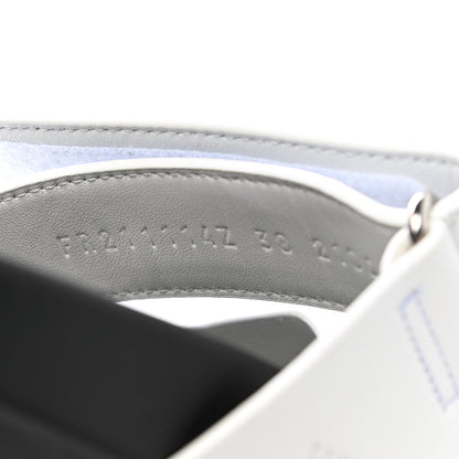Hermes Calfskin Womens Chypre Sandals 38 White 8 of 10