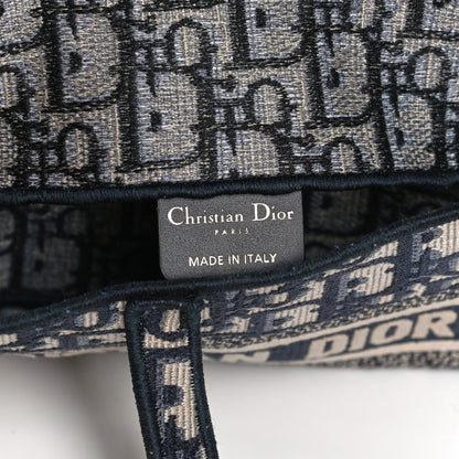 Christian Dior Oblique Slim Saddle Pouch Blue 6 of 11