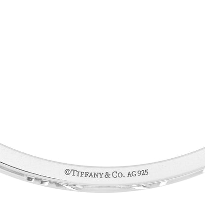 Tiffany Sterling Silver Narrow Atlas Open Bangle Bracelet 3 of 3