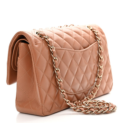 Chanel Lambskin Quilted Medium Double Flap Brown 3 of 14