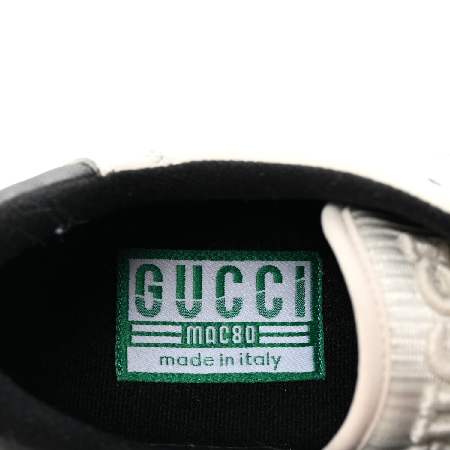 Gucci Dali Soft Calfskin Womens Mac80 Sneakers 38.5 Off White Black 8 of 8