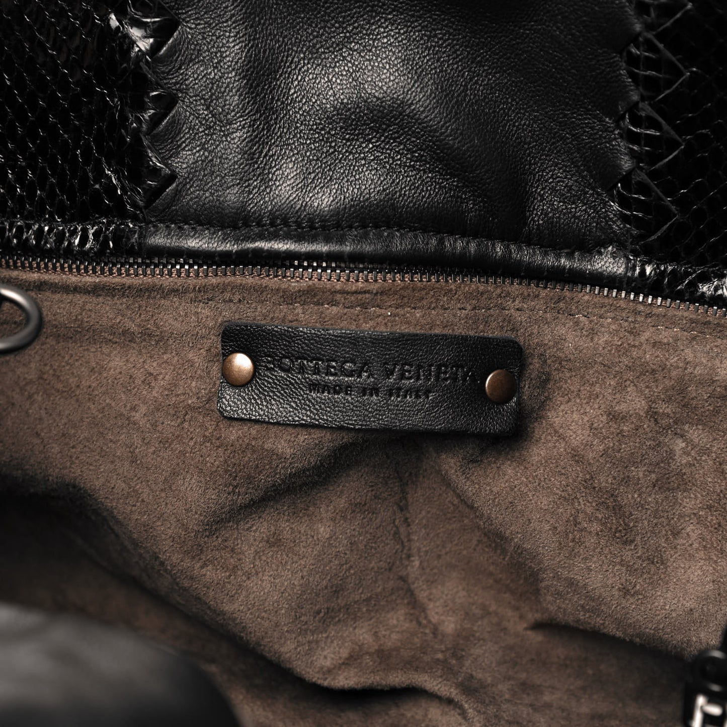 Nappa Intrecciato Ayers Medium Tote Black