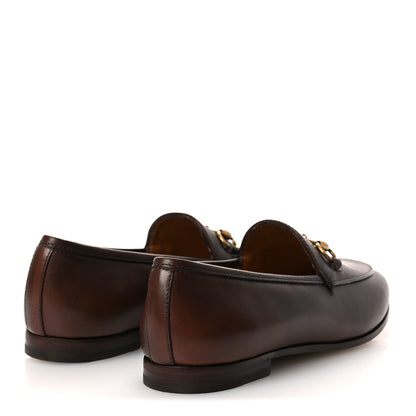 Gucci Calfskin Womens Jordaan Loafers 37 Fondente Brown 5 of 12