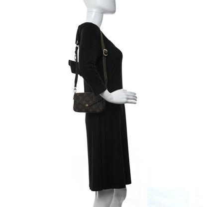 Louis Vuitton Monogram Felicie Strap & Go Kaki 2 of 10