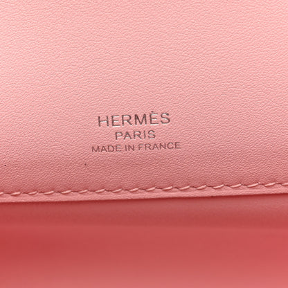 Hermes Swift Kelly Cut Clutch Pochette Rose Sakura 6 of 6