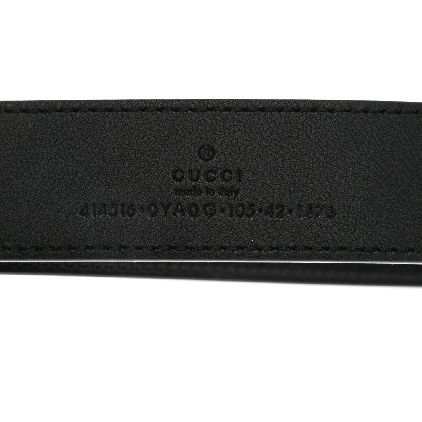 Plutone Calfskin Double G 30mm Belt 110 44 Black