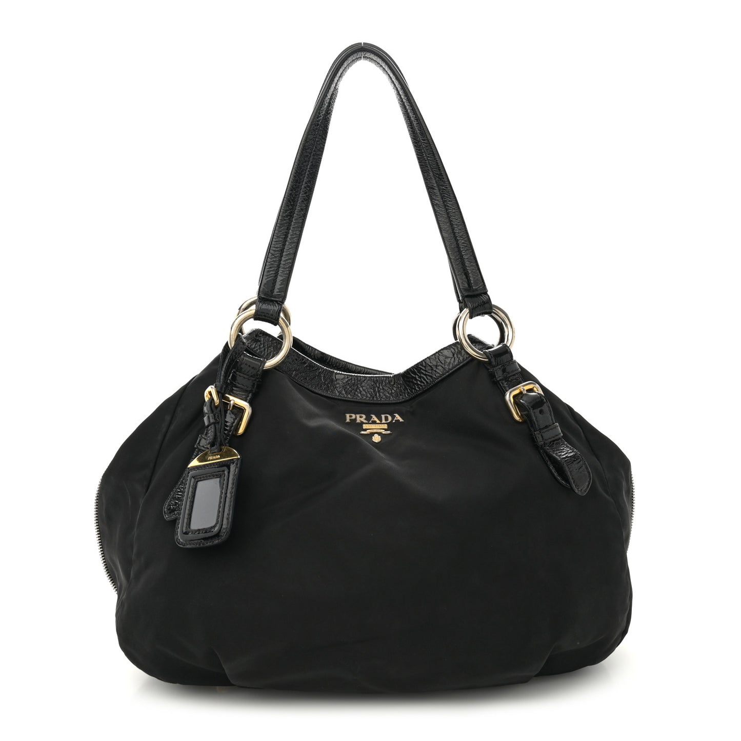 Tessuto Nylon Spazzolato Tote Black