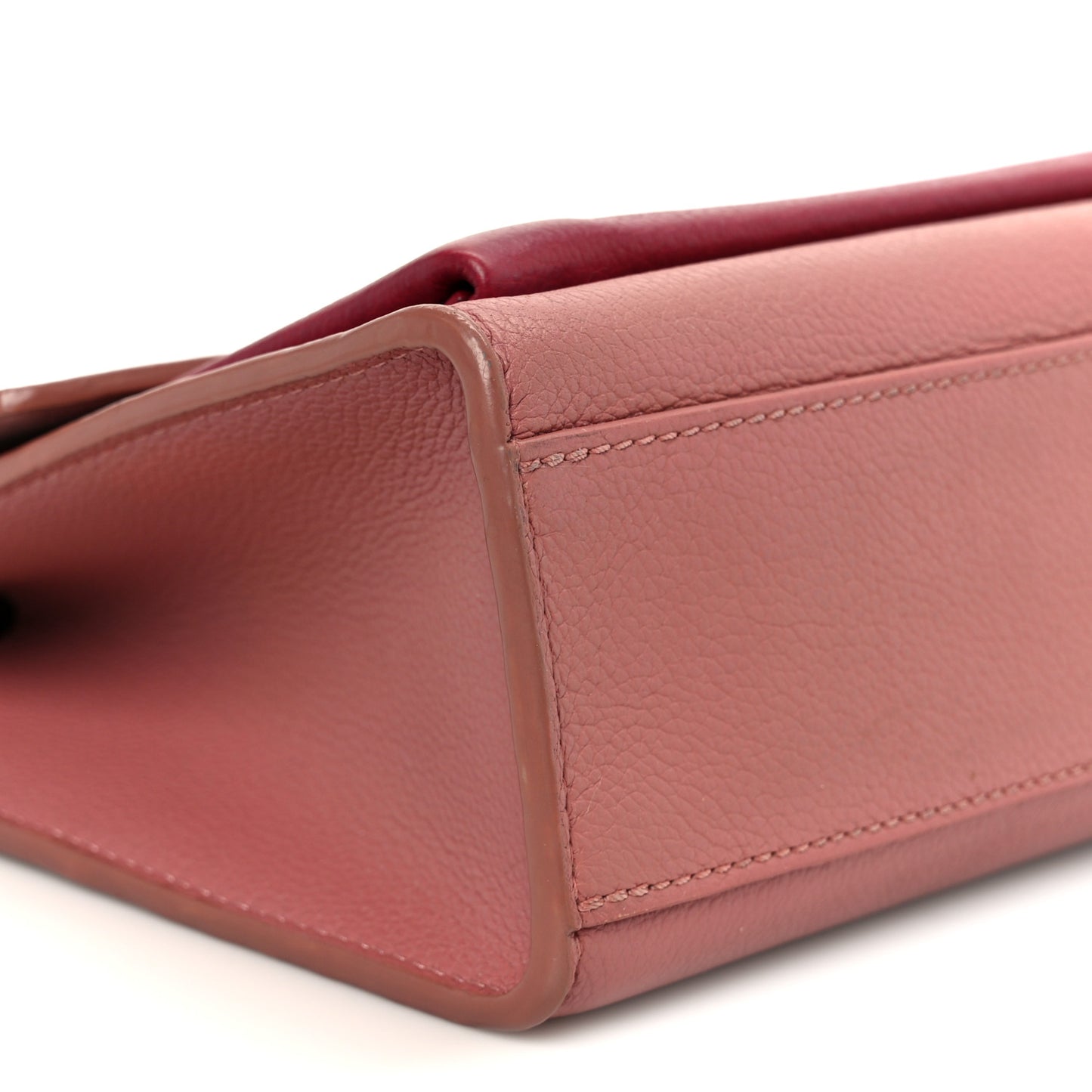 Soft Calfskin Mylockme Chain Bag BB Rose Boudoir Lie de Vin