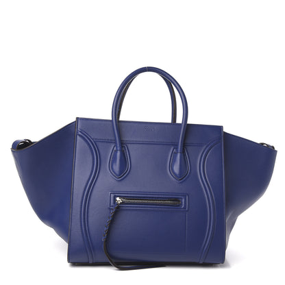 Celine Supple Calfskin Medium Phantom Luggage Indigo 1 of 9