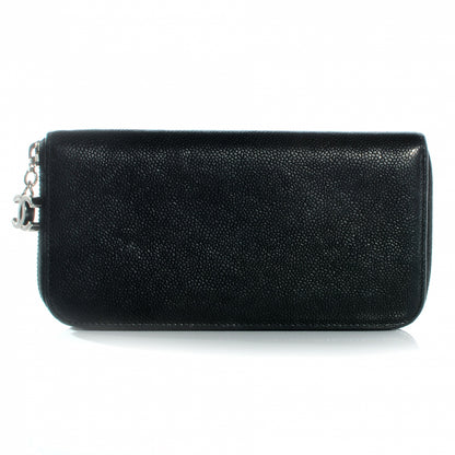 Chanel Caviar Zip CC Around Wallet Black 3 of 10