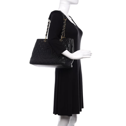 Chanel Caviar Quilted Grand Shopping Tote GST Black 2 of 10