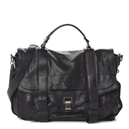 Proenza Schouler Lambskin PS1 Large Satchel Black 1 of 10
