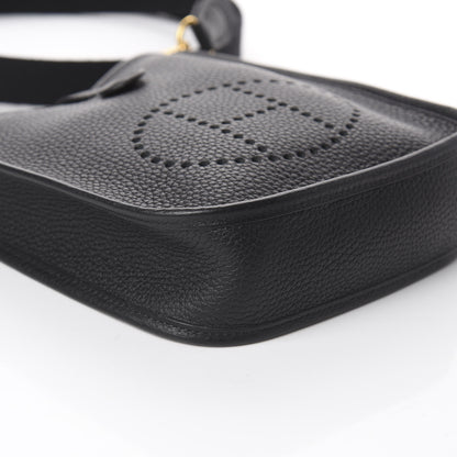 Hermes Taurillon Clemence Evelyne TPM Black 7 of 8