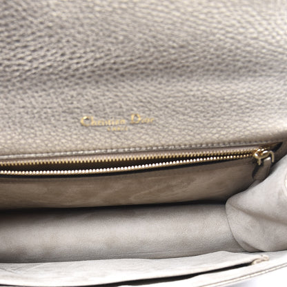 Christian Dior Metallic Grained Calfskin Medium Diorama Flap Bag Pale Gold 4 of 10