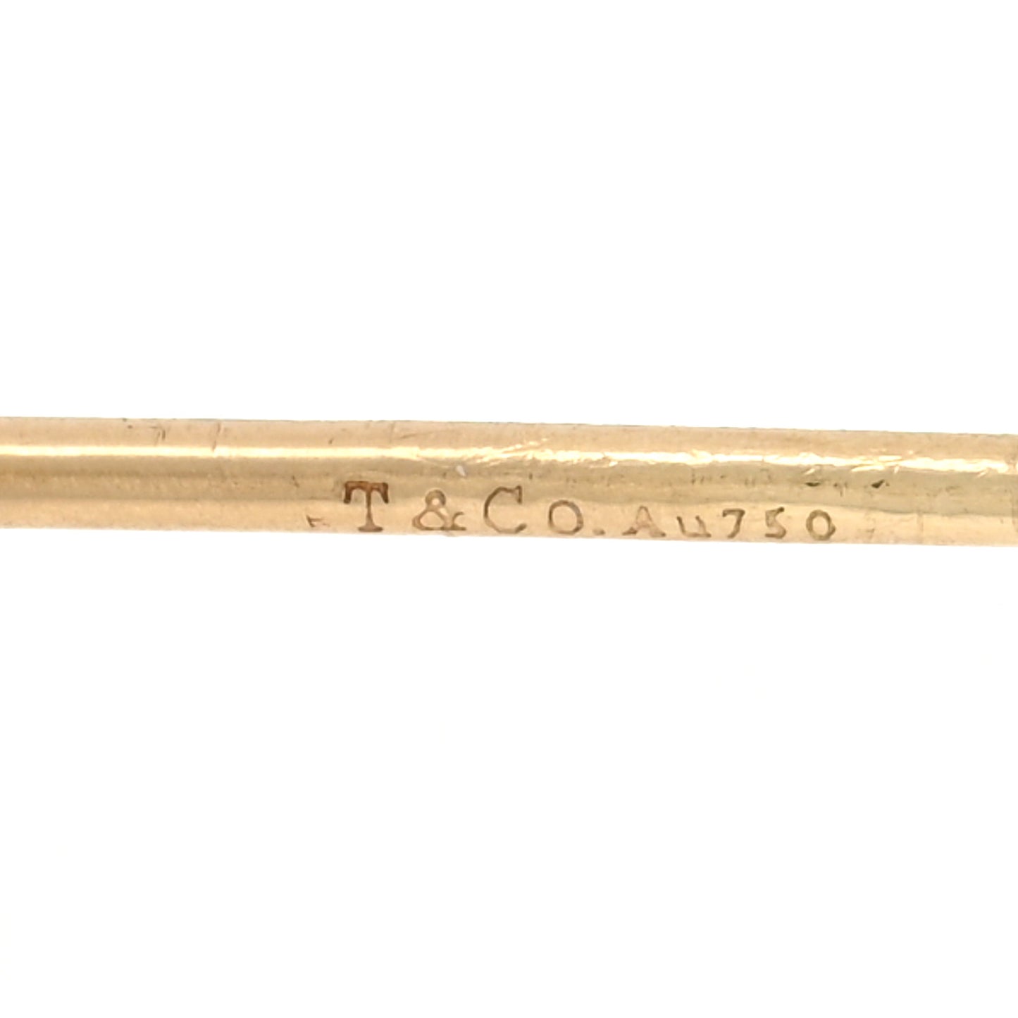 18K Yellow Gold Graffiti Arrow Single Earring