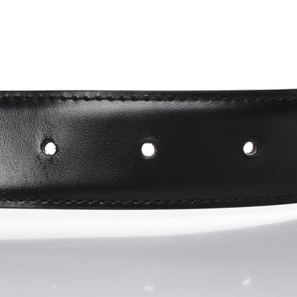 Gucci Calfskin Reversible Square G Buckle Belt 85 34 Black Brown 5 of 6