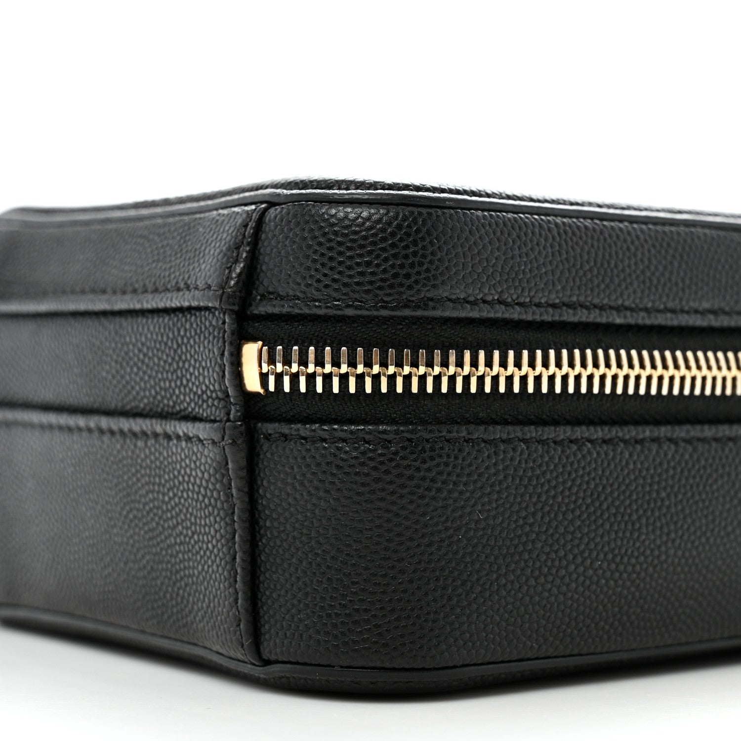 Chanel Caviar Quilted CC North South Filigree Vanity Case Black 10 of 13