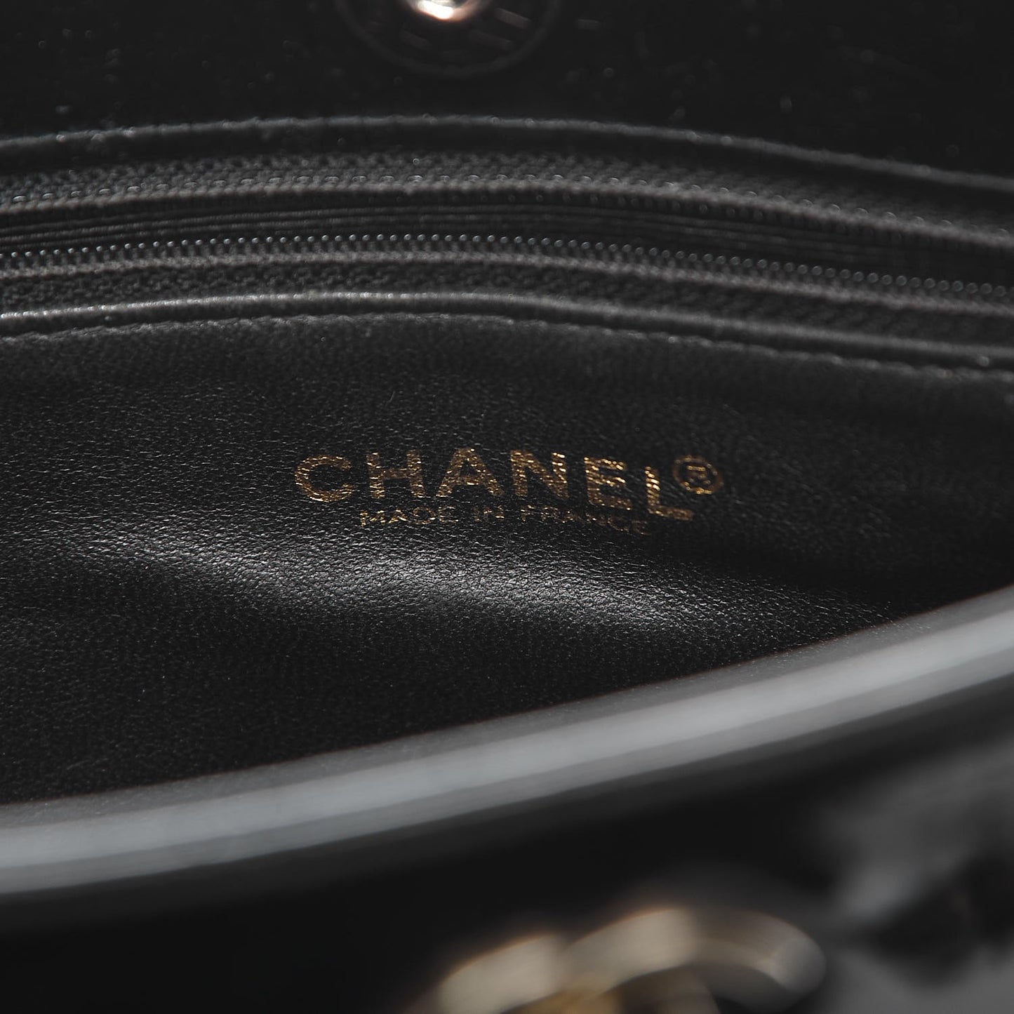Patent Mademoiselle Tote Black