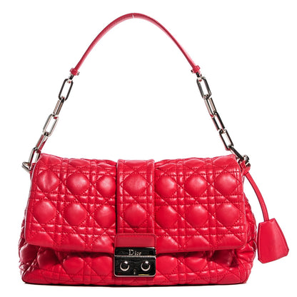 Christian Dior Lambskin Cannage New Lock Flap Bag 1 of 8