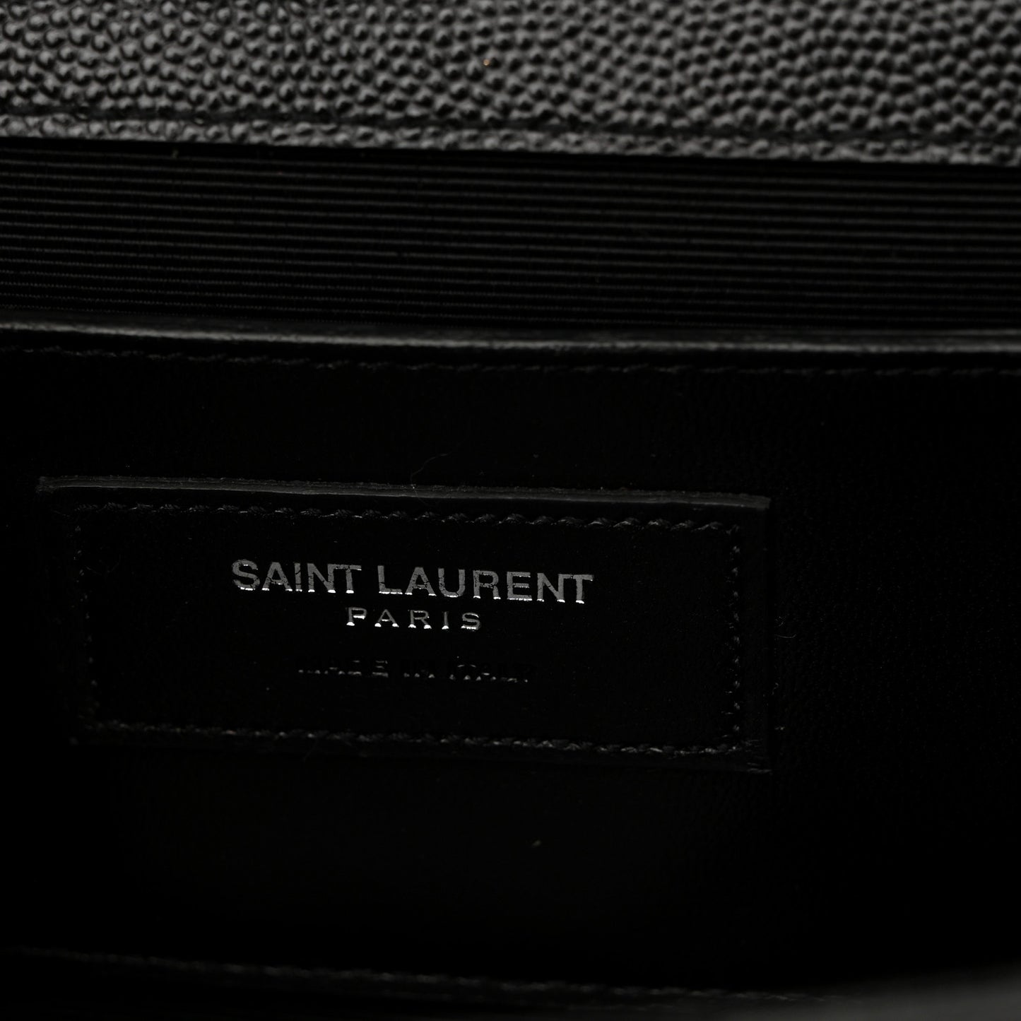 Grain De Poudre Medium Classic Monogram Monochrome Kate Satchel Black