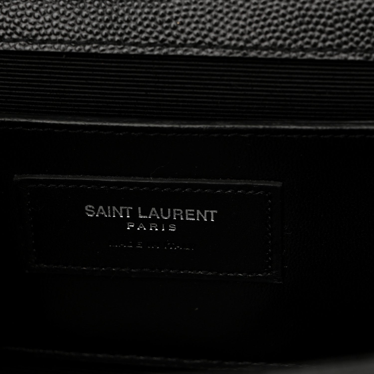 Saint Laurent Grain De Poudre Medium Classic Monogram Monochrome Kate Satchel Black 7 of 11