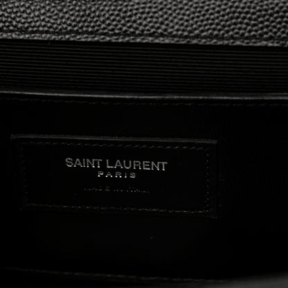 Saint Laurent Grain De Poudre Medium Classic Monogram Monochrome Kate Satchel Black 7 of 11