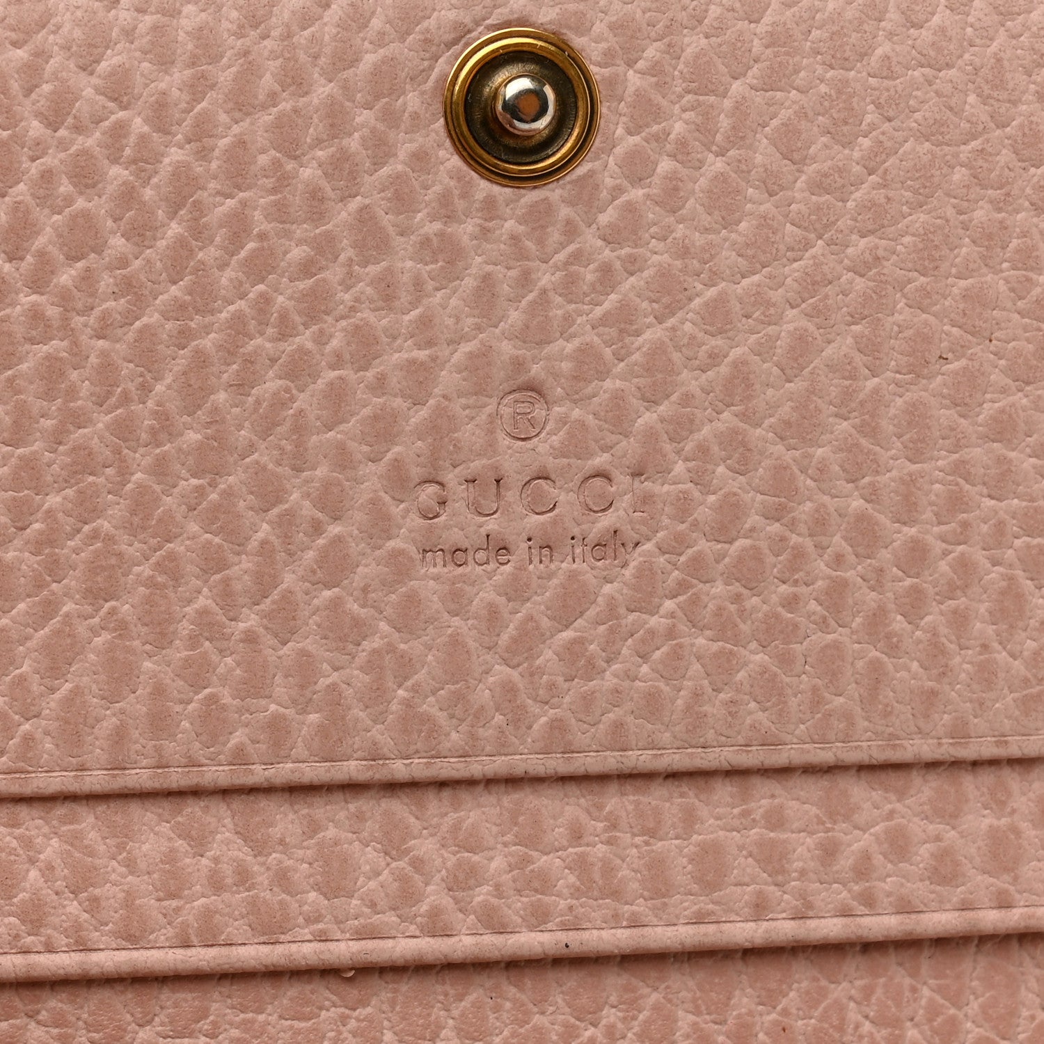 Gucci Pebbled Calfskin Butterfly Card Case Perfect Pink 5 of 7