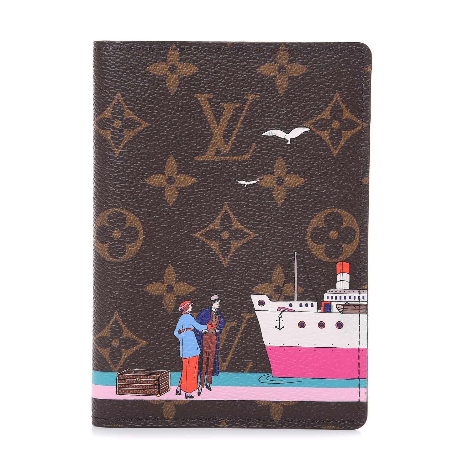 Monogram 2016 Christmas Animation Passport Cover Rose Ballerine